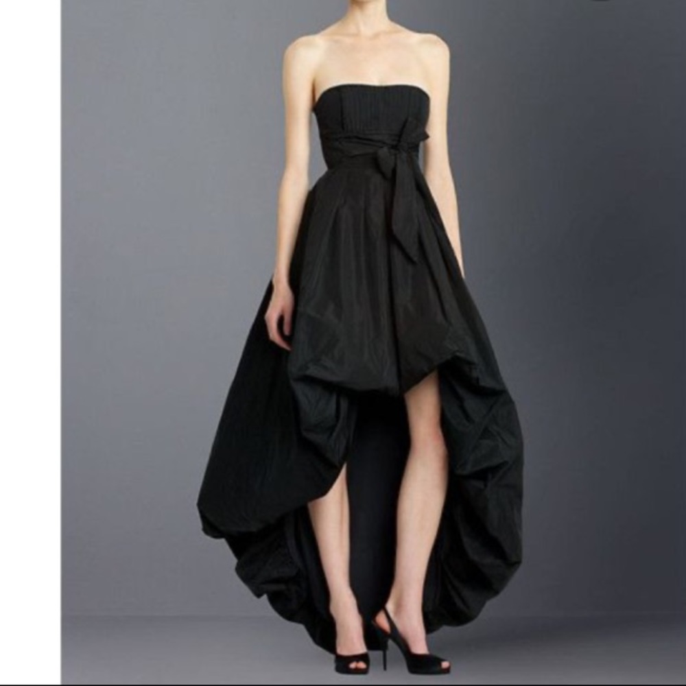 BCBGMaxAzria black strapless ball gown